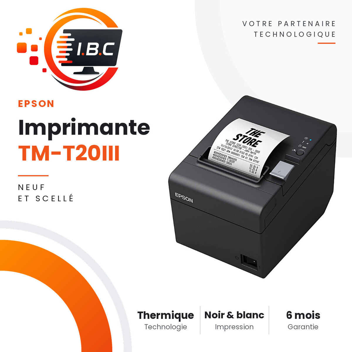 Imprimante ticket de caisse Epson TM-T20III