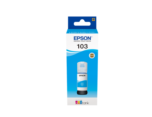 Bouteille d'encre Epson 103 EcoTank cyan