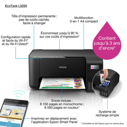 Epson EcoTank L3250 vue 3