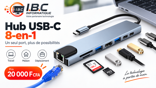 Hub USB-C Multiport 8-en-1