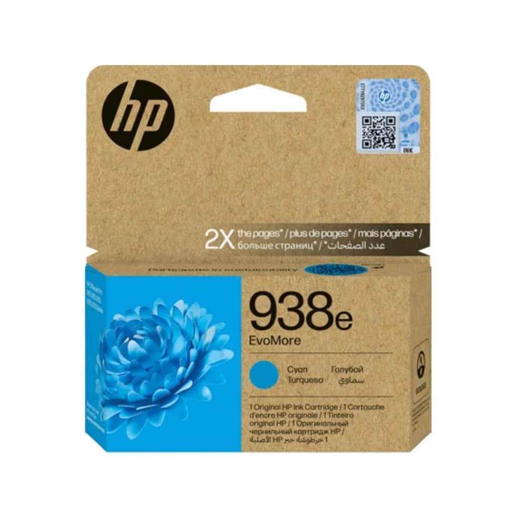 Cartouche d'encre HP 938e EvoMore cyan