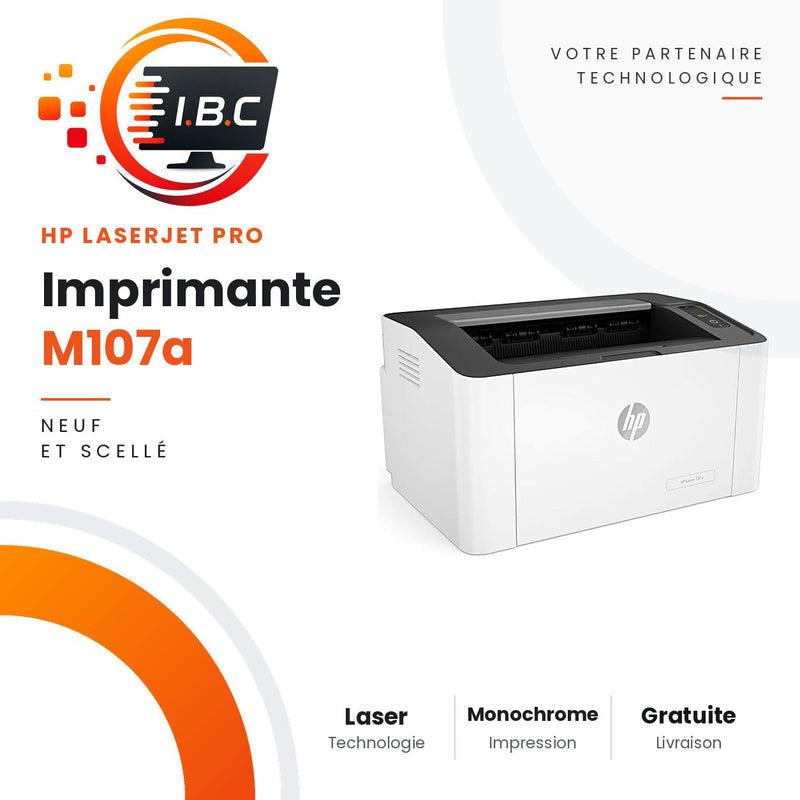 Imprimante laser monochrome HP LaserJet Pro M107a