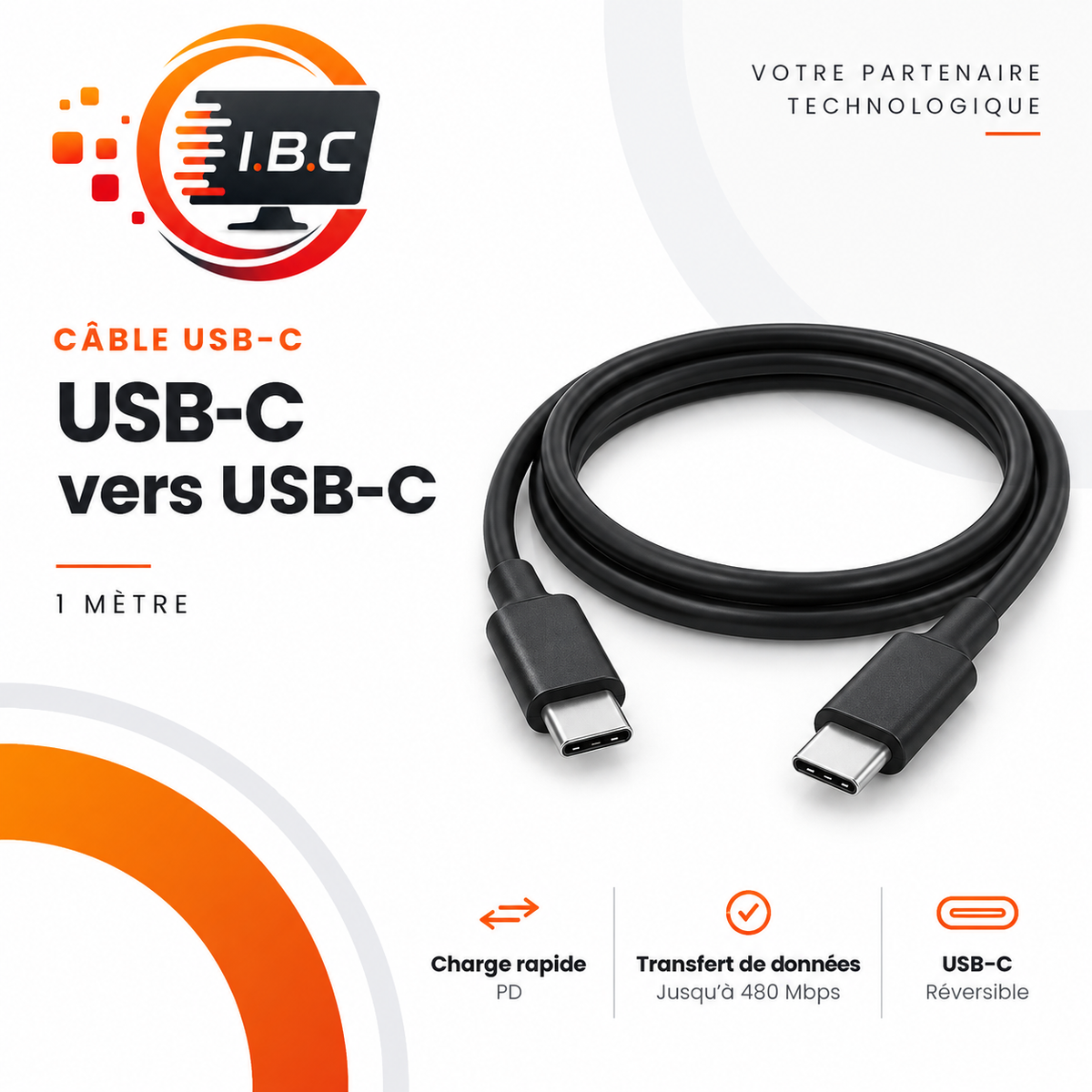 Adaptateur USB-C vers HDMI 4K IBC