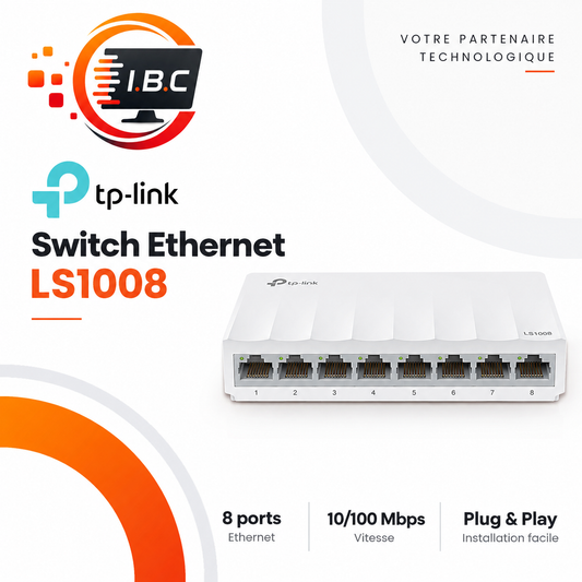 Switch Ethernet TP-Link LS1008 – 8 ports 10/100 Mbps