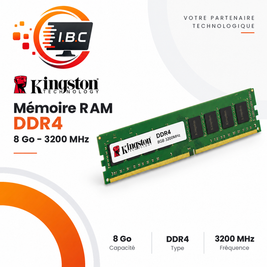 RAM Kingston DDR4 8 Go 3200 MHz IBC