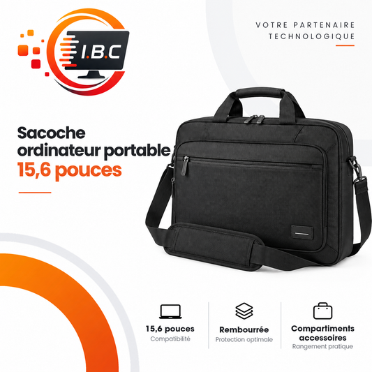 Sacoche ordinateur portable 15,6 pouces IBC