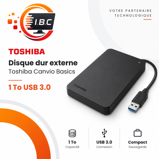 Disque dur externe Toshiba Canvio Basics 1 To USB 3.0 IBC