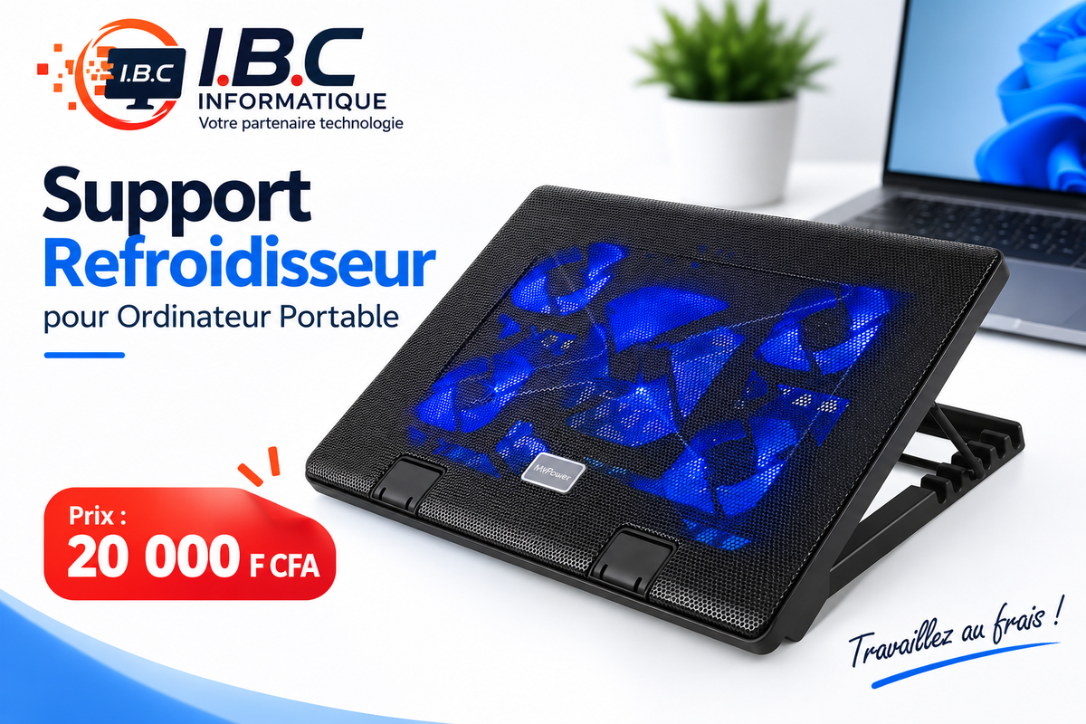 Support refroidisseur pour ordinateur portable