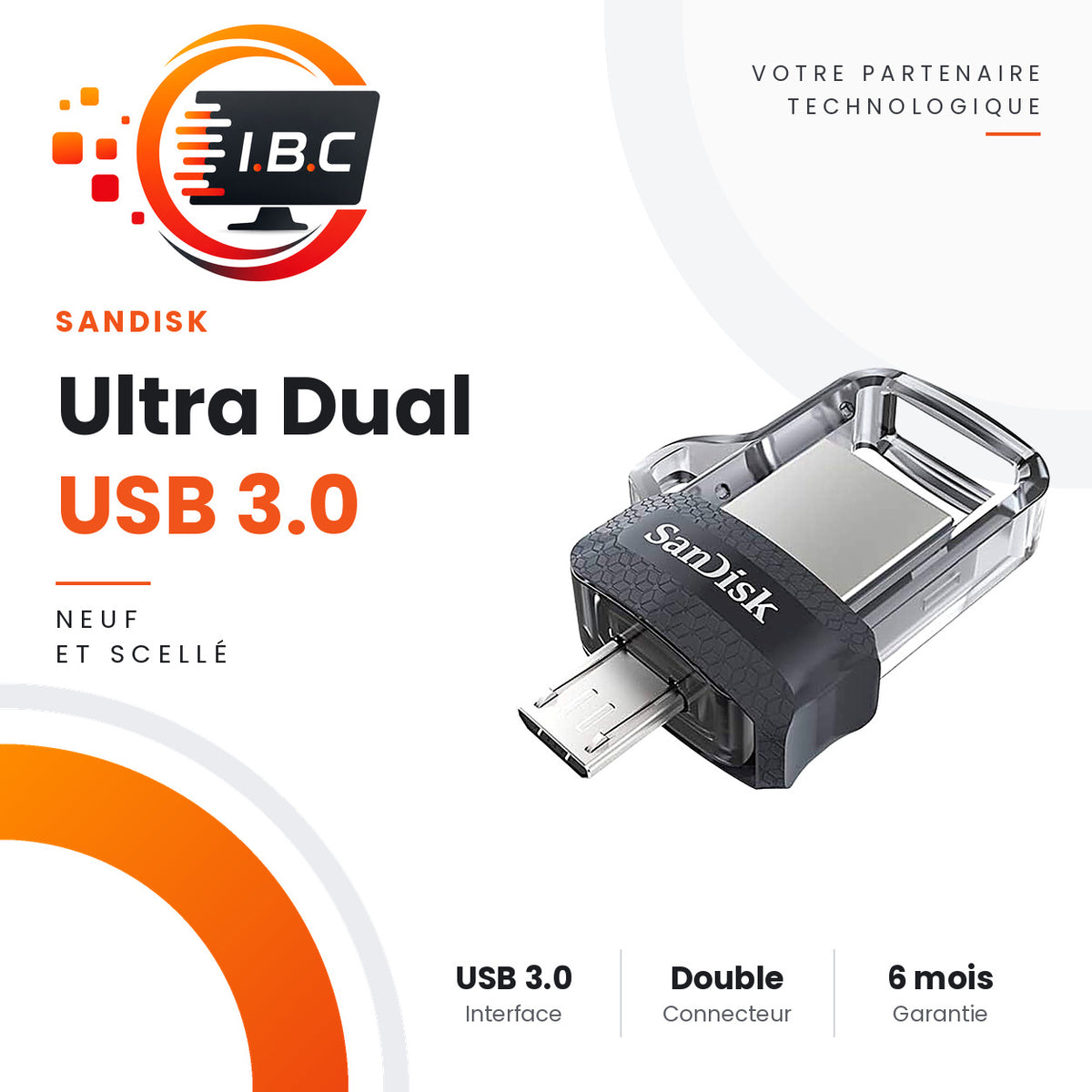 Clé USB SanDisk Ultra Dual USB 3.0
