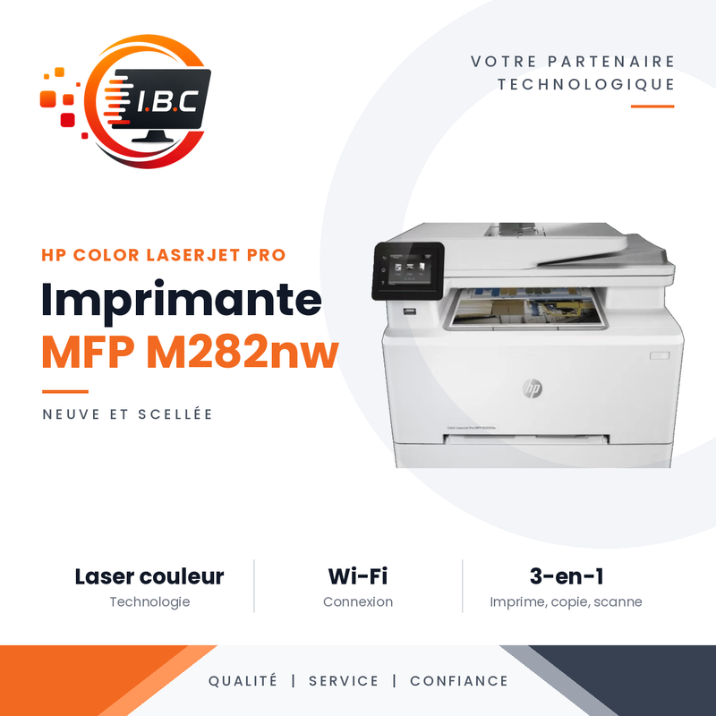 Imprimante multifonction laser couleur HP Color LaserJet Pro MFP M282nw