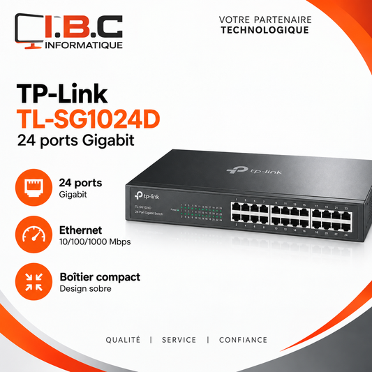 Switch TP-Link TL-SG1024D 24 ports Gigabit — IBC Informatique